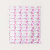 Roze Flamingo patroon Wandkleed (Voorkant)
