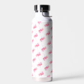 Roze Flamingo patroon Waterfles (Links)