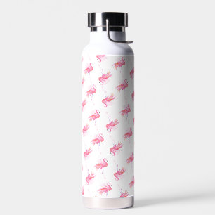 Roze Flamingo patroon Waterfles