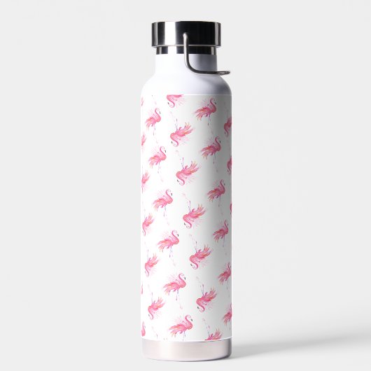 Roze Flamingo patroon Waterfles (Links)