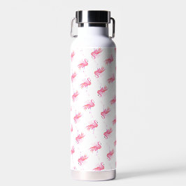 Roze Flamingo patroon Waterfles
