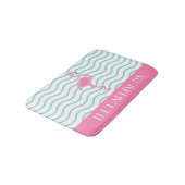 Roze Flamingo Personalized Bath Mat (Gekanteld)