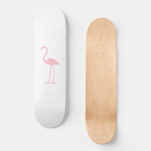 Roze Flamingo Persoonlijk Skateboard (Voorkant)