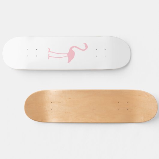 Roze Flamingo Persoonlijk Skateboard (Horizontaal)
