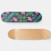 roze flamingo persoonlijk skateboard (Horizontaal)