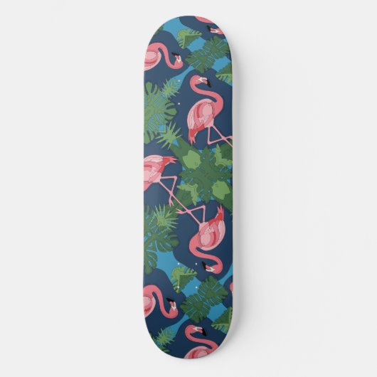 roze flamingo persoonlijk skateboard (Voorkant)