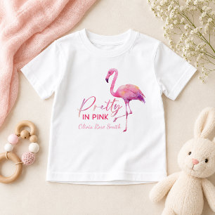 Roze Flamingo Peuter Meisje T-Shirt