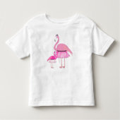 Roze Flamingo Peuter Ruffle Jurk (Voorkant)