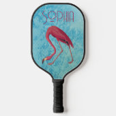 roze flamingo pickleball paddle (Voorkant)