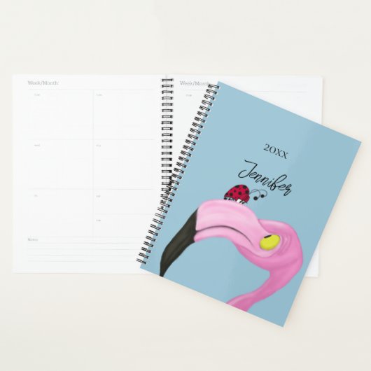  roze flamingo planner (Display)