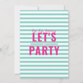 Roze Flamingo Pool Party Uitnodiging voor verjaard (Achterkant)