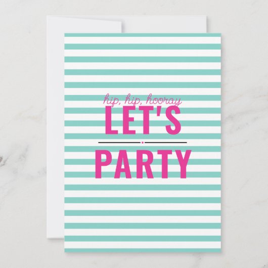 Roze Flamingo Pool Party Uitnodiging voor verjaard (Achterkant)