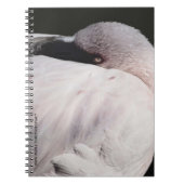 Roze Flamingo Portret Tekeneffect Kunst Notitieboek (Voorkant)