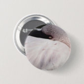 Roze Flamingo Portret Tekeneffect Kunst Ronde Button 5,7 Cm (Voorkant /achterkant)