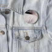 Roze Flamingo Portret Tekeneffect Kunst Ronde Button 5,7 Cm (In situ)
