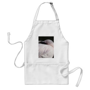 Roze Flamingo Portret Tekeneffect Kunst Standaard Schort