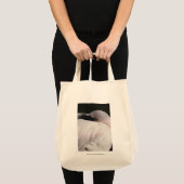 Roze Flamingo Portret Tekeneffect Kunst Tote Bag (Voorkant (product))