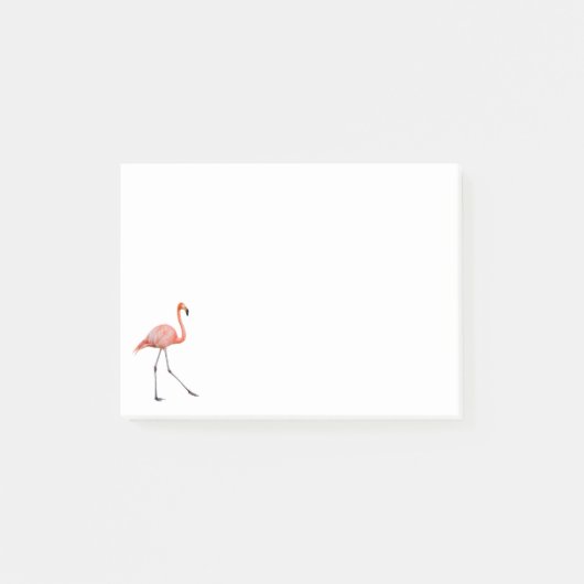 Roze Flamingo Post-it® Notes (Voorkant)