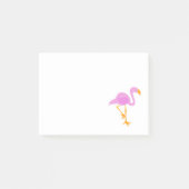 Roze Flamingo Post-it® Notes (Voorkant)