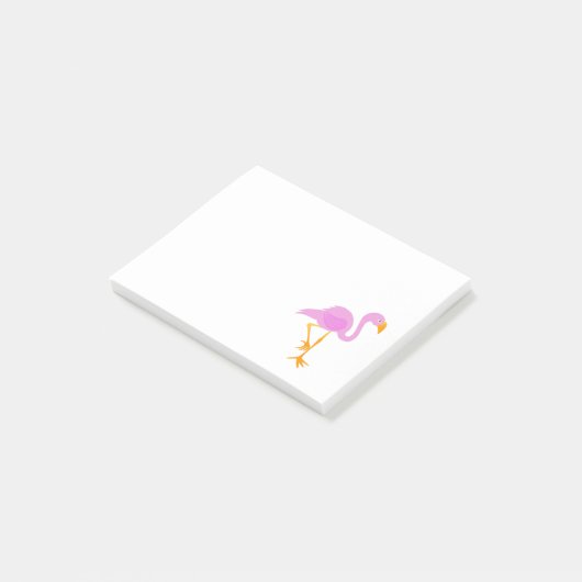 Roze Flamingo Post-it® Notes (Schuin)