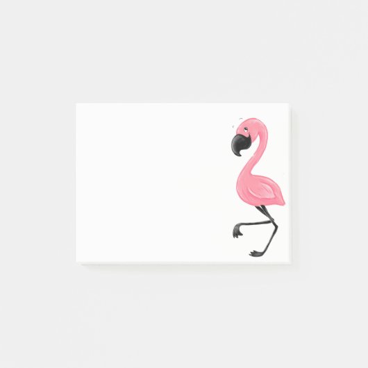 Roze Flamingo Post-it Notiepad Post-it® Notes (Voorkant)