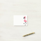 Roze Flamingo Post-it Notiepad Post-it® Notes (Op bureau)