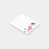Roze Flamingo Post-it Notiepad Post-it® Notes (Schuin)