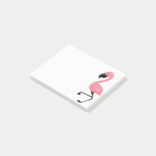 Roze Flamingo Post-it Notiepad Post-it® Notes (Schuin)