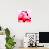Roze Flamingo Poster (Thuiskantoor)