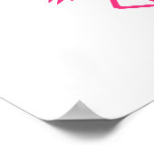 Roze flamingo poster (Hoek)