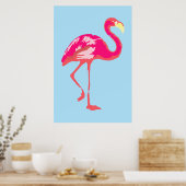 Roze Flamingo Poster (Keuken)