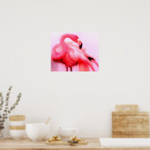 Roze Flamingo Poster (Keuken)