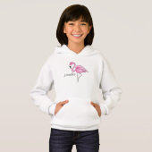 Roze Flamingo Preppy Gepersonaliseerd (Voorkant volledig)