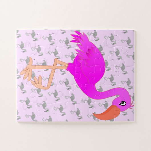 Roze Flamingo Puzzle Gift Legpuzzel (Horizontaal)