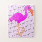 Roze Flamingo Puzzle Gift Legpuzzel (Verticaal)