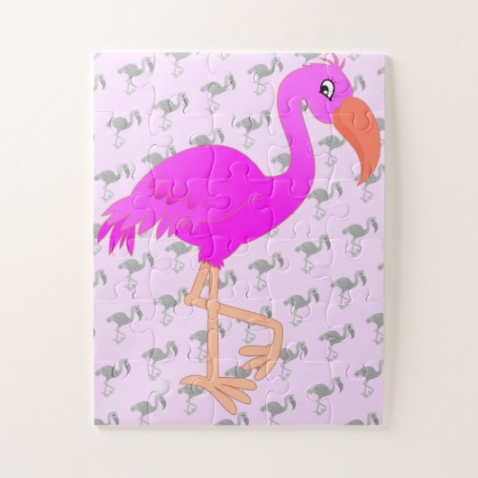 Roze Flamingo Puzzle Gift Legpuzzel (Verticaal)