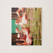 Roze Flamingo Puzzle Legpuzzel (Verticaal)