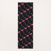 Roze Flamingo Reversisible Striped Yoga Mat (Achterkant)