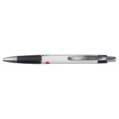 Roze Flamingo, Rode Hibiscus Bloem & Monogram Pen (Achterkant)
