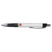 Roze Flamingo, Rode Hibiscus Bloem & Monogram Pen (Bodem)