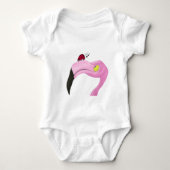  roze flamingo romper (Voorkant)