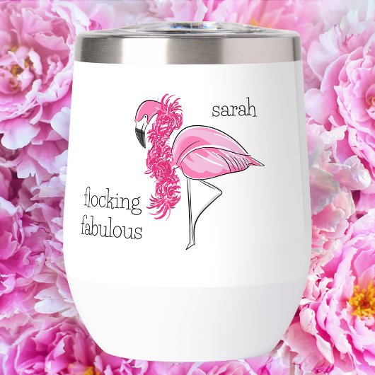 Roze Flamingo Roze Boa Flocking Fabulous Naam