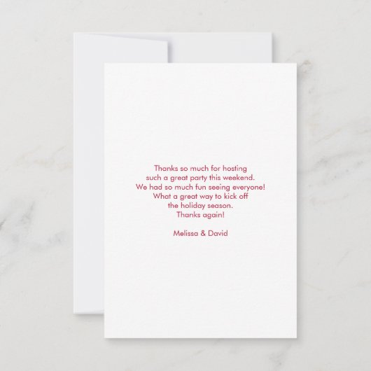 Roze Flamingo Santa Hat Candy Canes and Holly Bedankkaart (Achterkant)