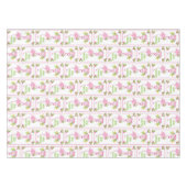 Roze Flamingo Santa Hat Candy Canes and Holly Tafelkleed (Voorkant (Horizontaal))