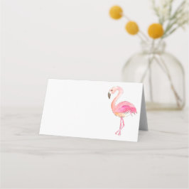 Roze flamingo schattig dier plaats kaart plaatskaartje