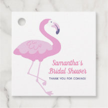Roze Flamingo Schattige Bruiloftsdank Je