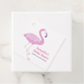 Roze Flamingo Schattige Bruiloftsdank Je Bedankjes Labels (In situ)