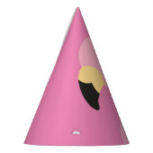 Roze Flamingo Schattige Tropical 1e Verjaardag Feesthoedjes (Links)
