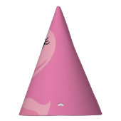 Roze Flamingo Schattige Tropical 1e Verjaardag Feesthoedjes (Rechts)