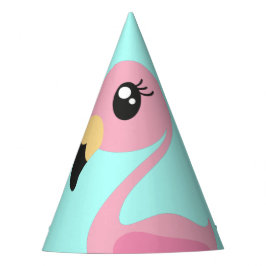 Roze Flamingo Schattige Tropical 1e Verjaardag Feesthoedjes